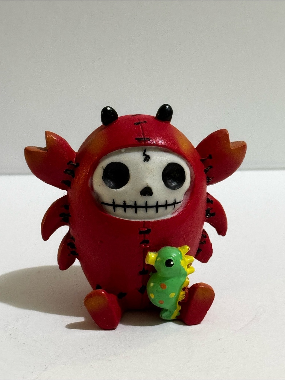 💀 🦞 Furrybones Scuttle in a Lobster Costume Collectible